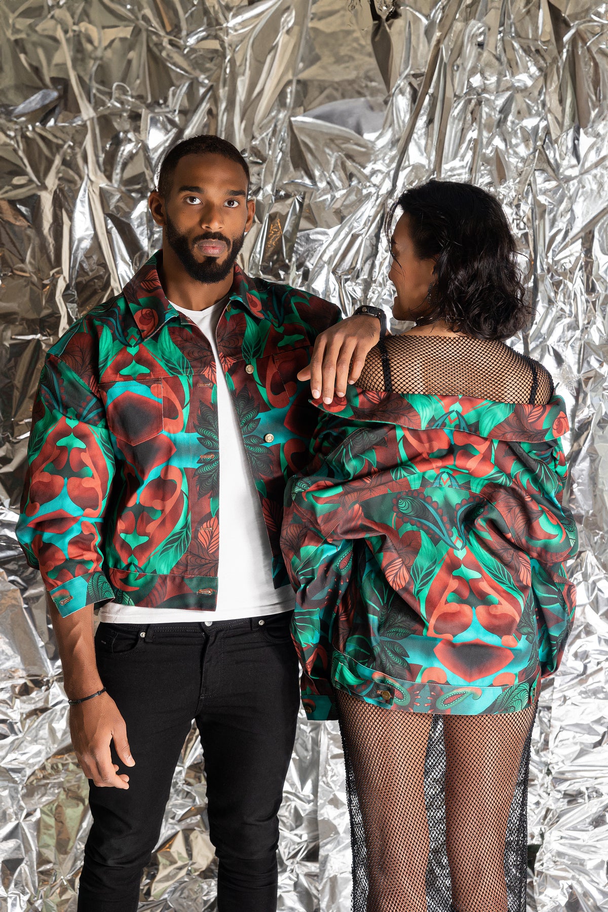 Autumn Paisley Denim Lee Jacket