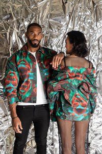 Autumn Paisley Denim Lee Jacket