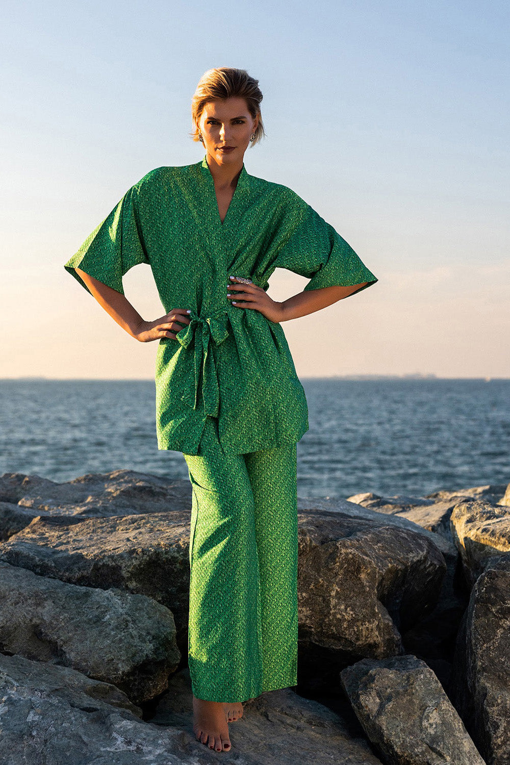 Dragonscale Satin Robe