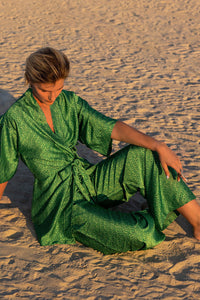 Dragonscale Satin Robe