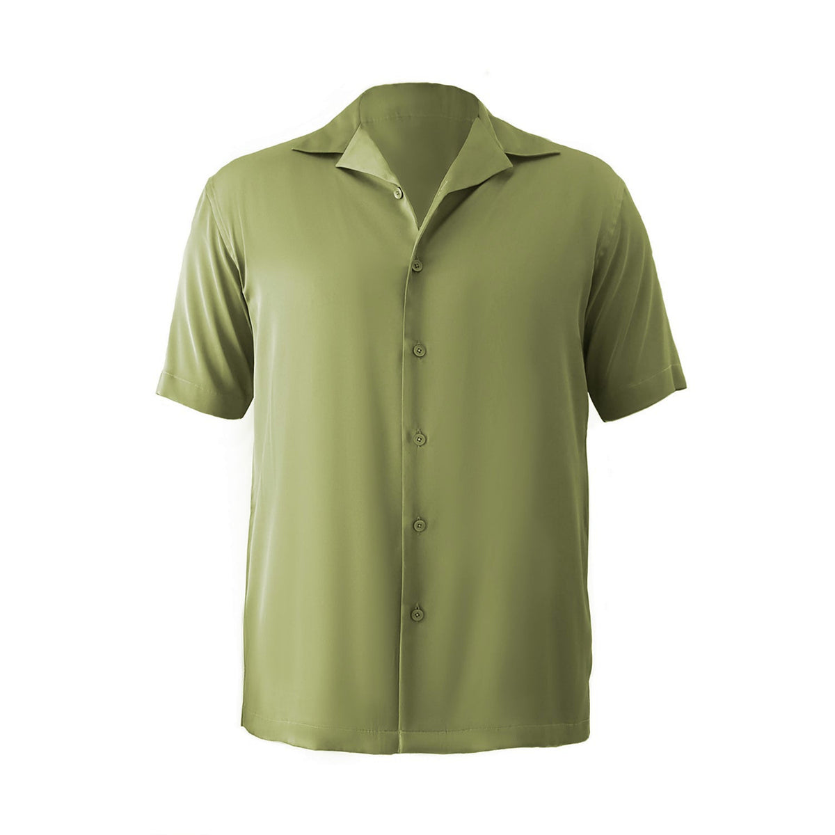 Olive Satin London Shirt