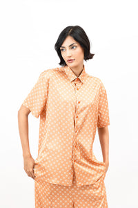 Apricot Crush Satin Kyle Shirt