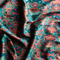 Snakes Satin Skinny Long Scarf