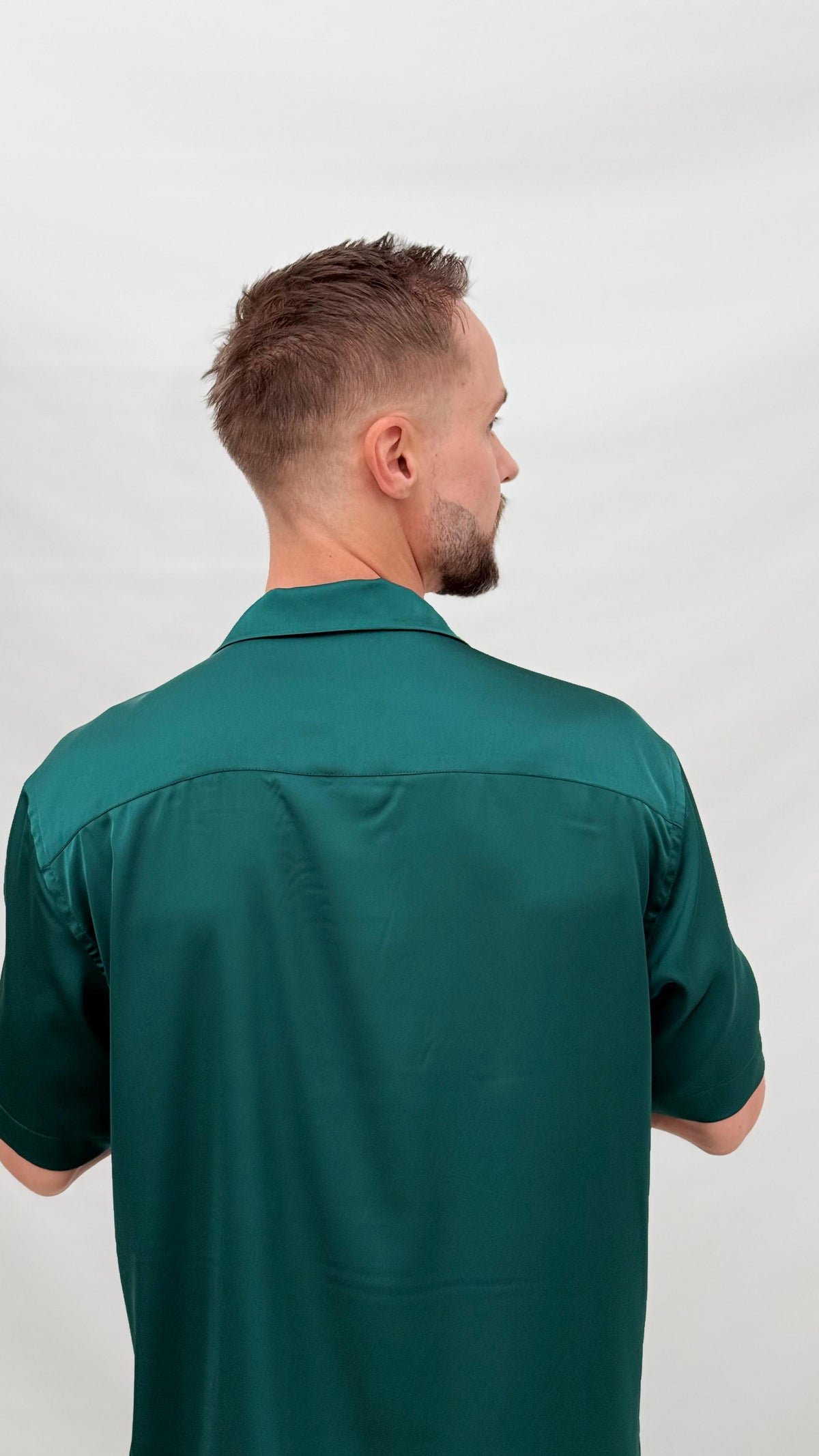 Teal Satin London Shirt
