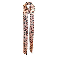 Paisley Satin Skinny Long Scarf