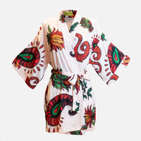 Paisley Satin Robe