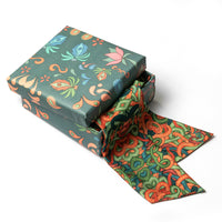 Snakes Satin Skinny Long Scarf