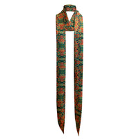Snakes Satin Skinny Long Scarf