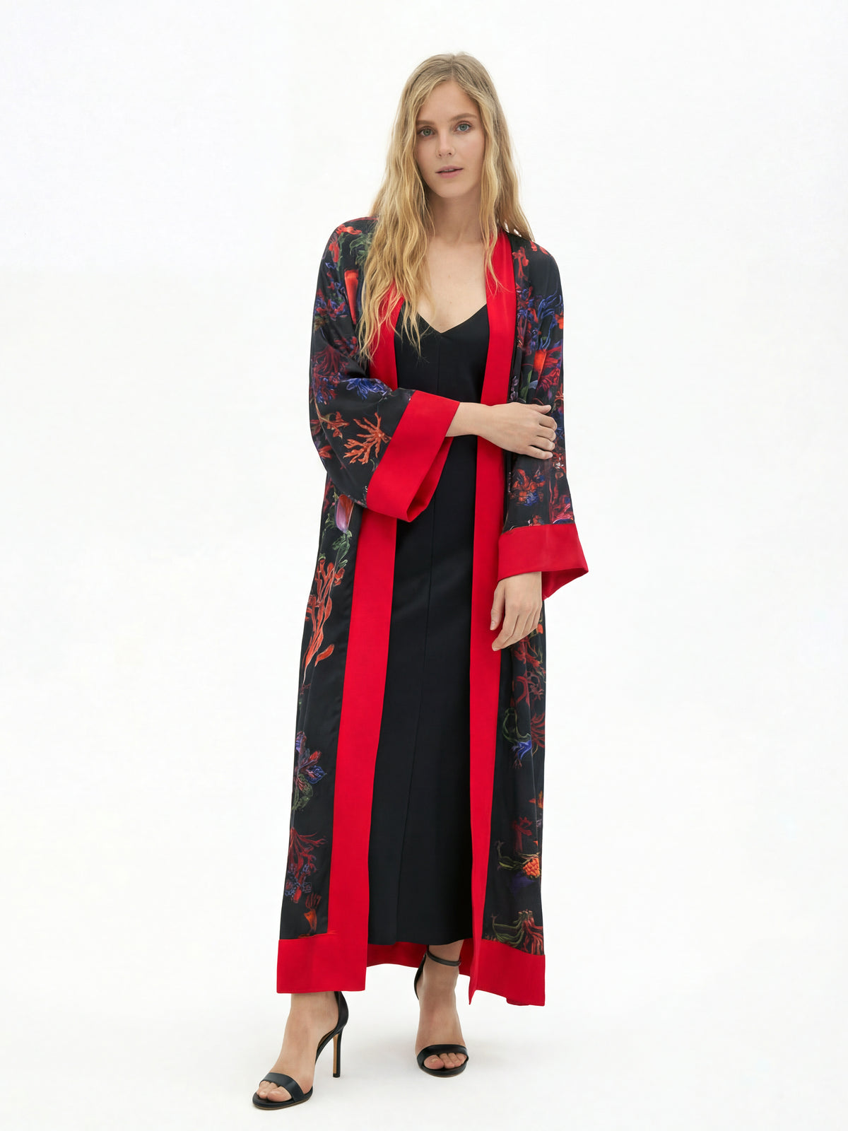 Psycho Mushrooms Satin Abaya Kaftan