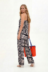 Zebra Print Satin Camilla Set