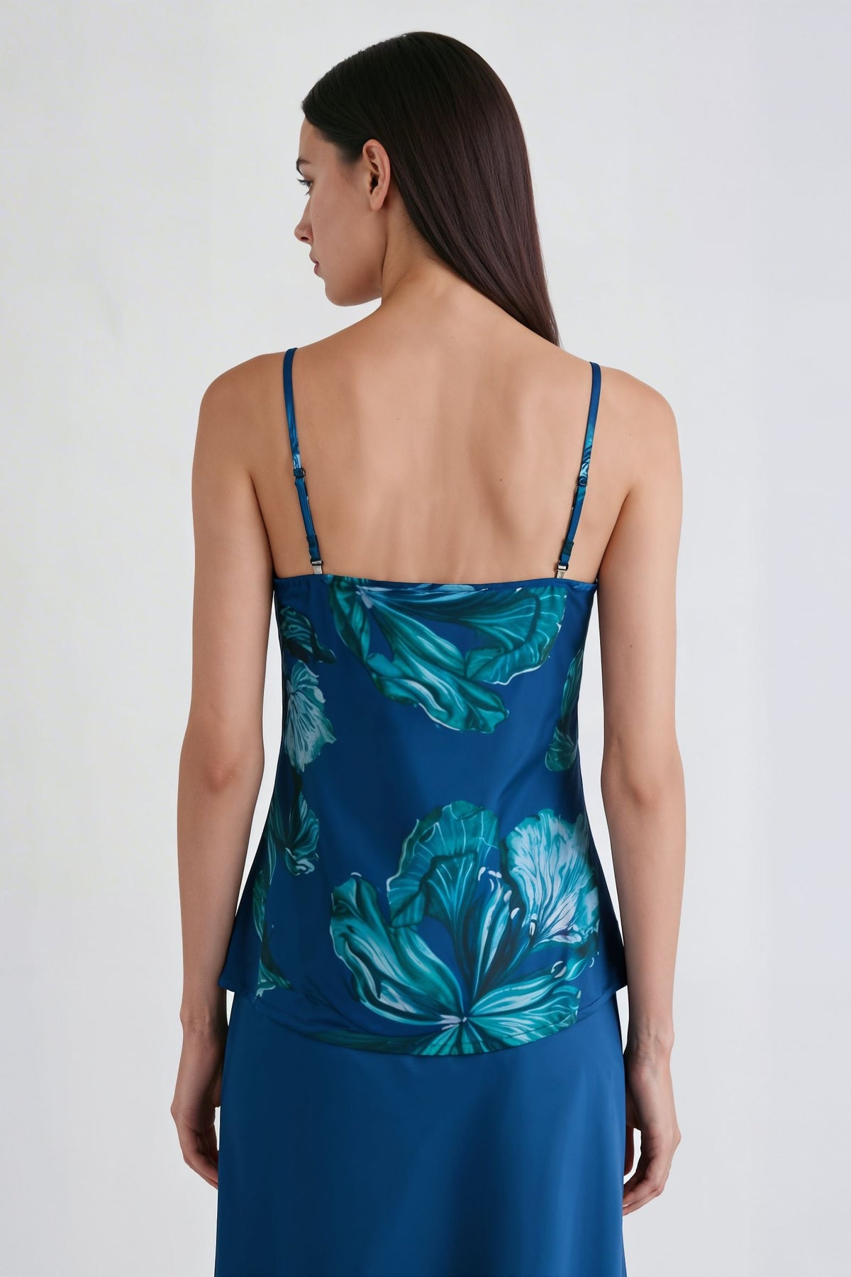 Blue Floral Bomb Ivy Cami Top