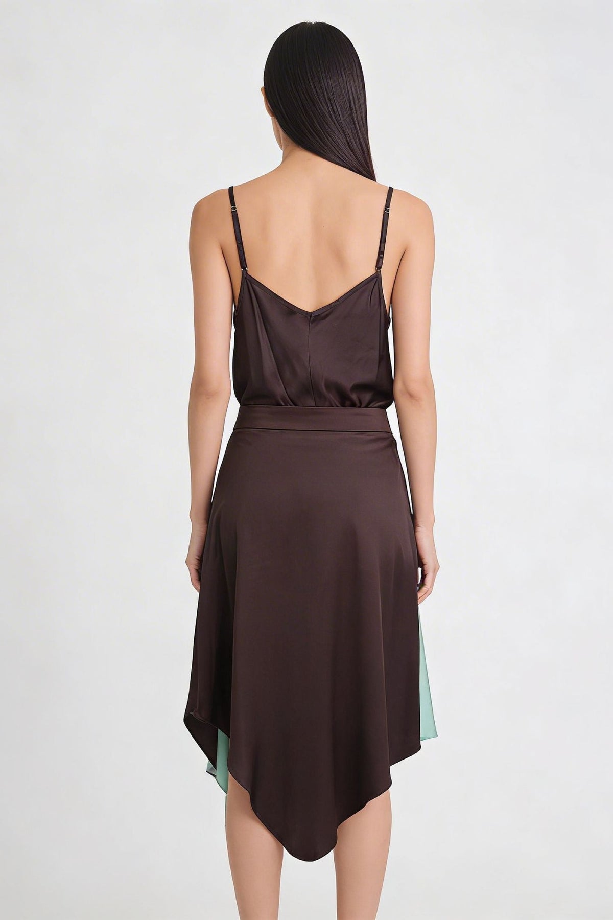 Mint Chocolate Viscose Bael Skirt