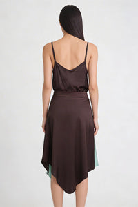 Mint Chocolate Viscose Bael Skirt