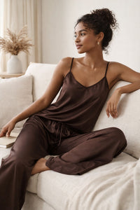 Chocolate Viscose Camilla Set