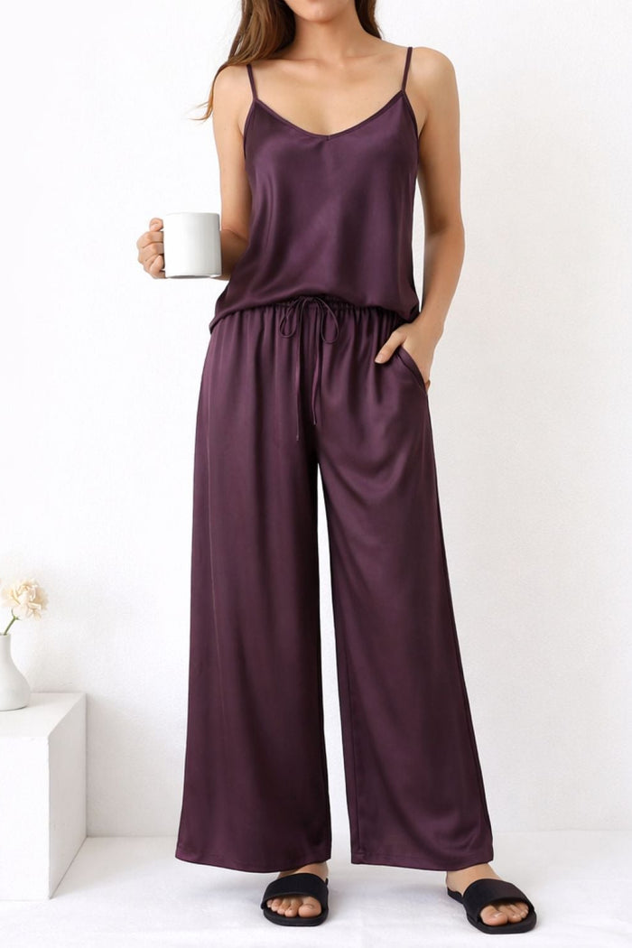 Beetroot Viscose Camilla Set