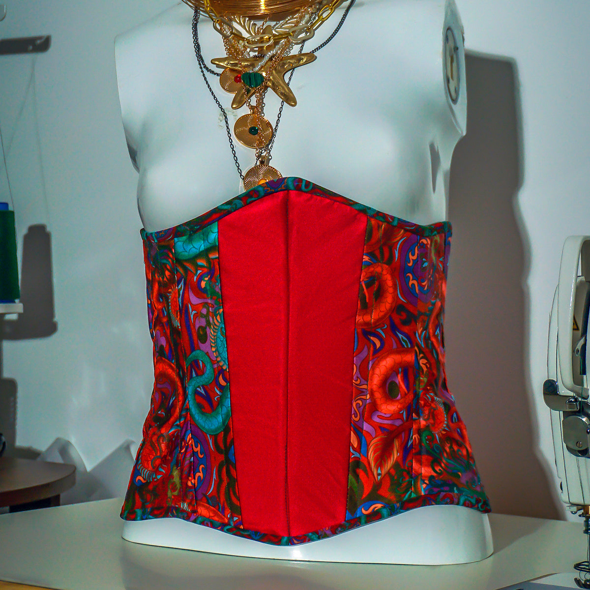 One Of A Kind Crimson Fantasy Corset