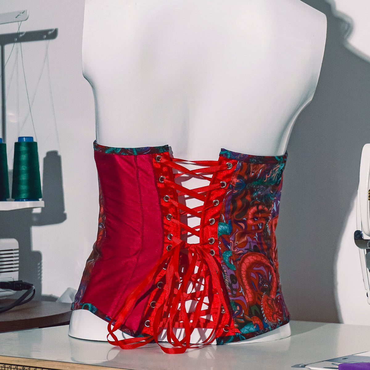 One Of A Kind Crimson Fantasy Corset