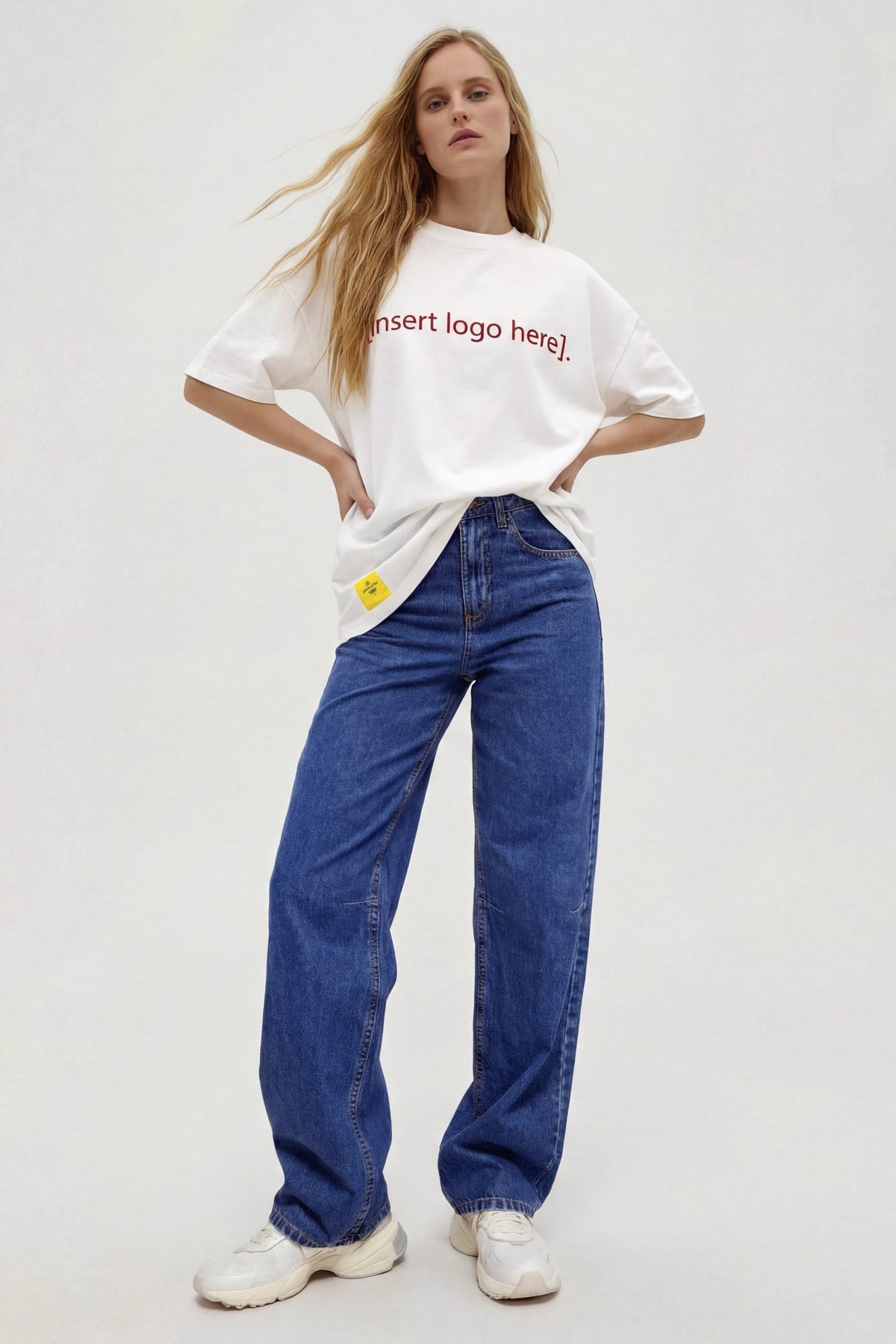 Unisex Off White Oversized Uncle Choi Print Cotton T-shirt