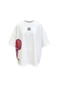 Jelly Fish Oversized Unisex Off White T-Shirt