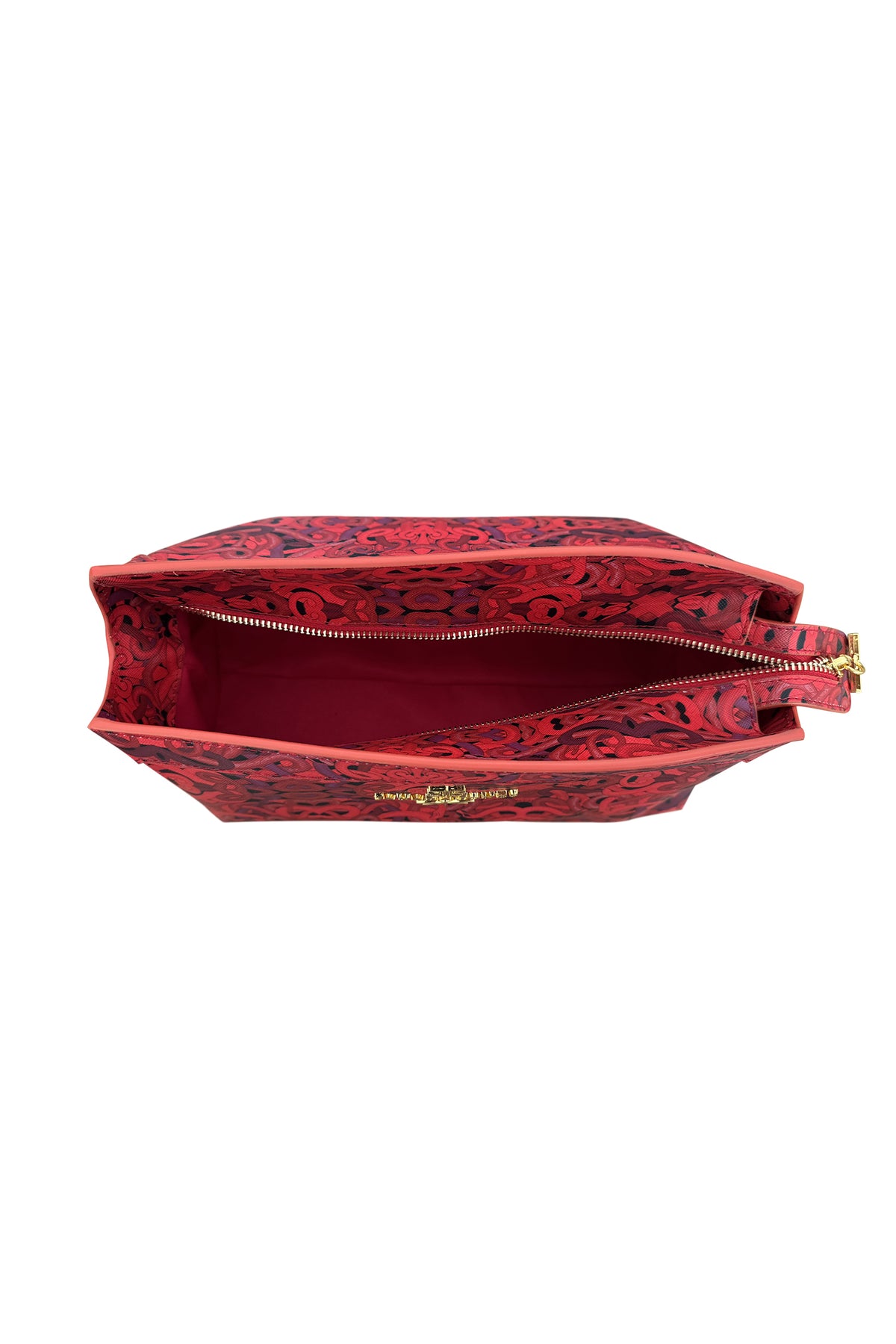 Red Snakes Print Marie Clutch Bag