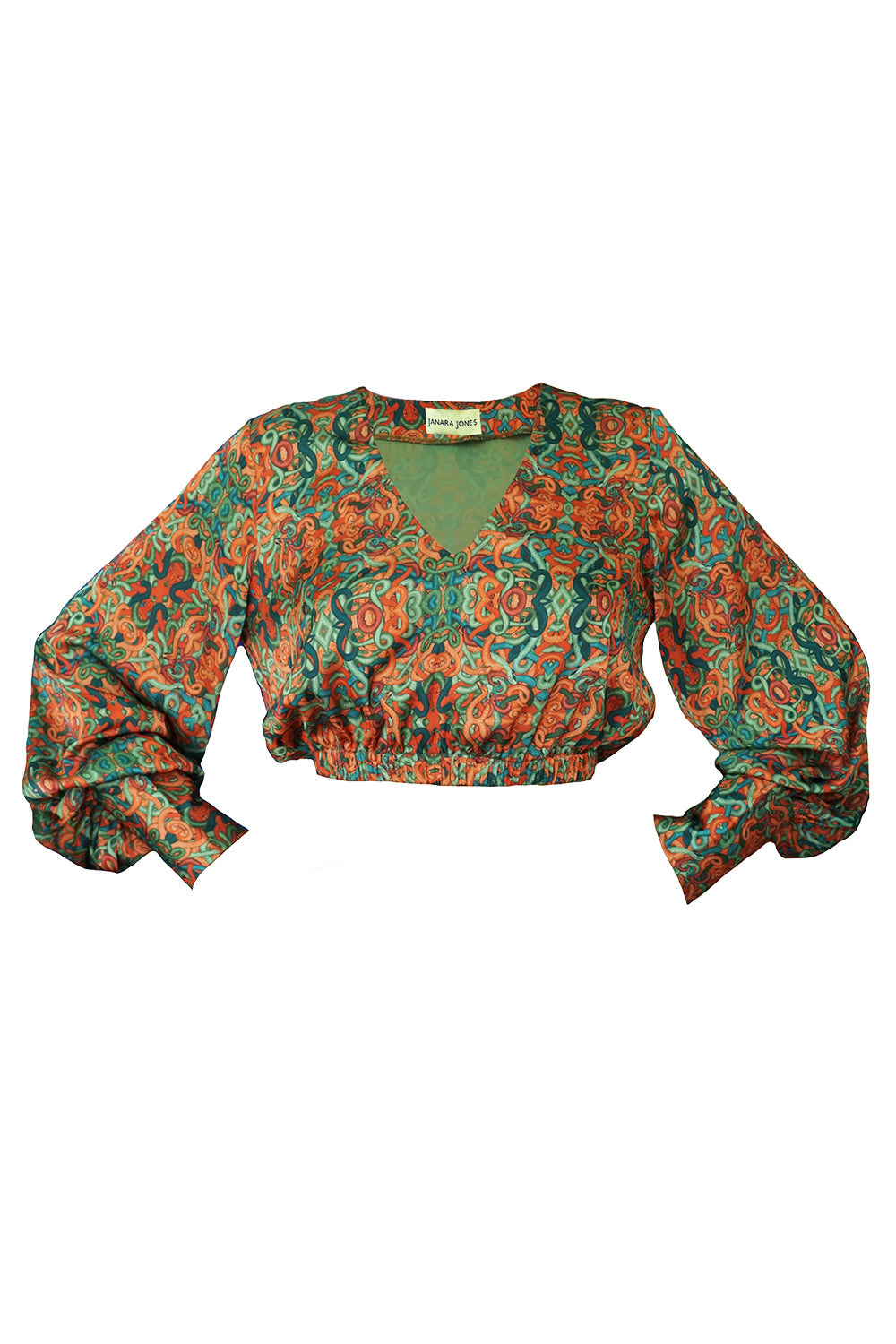 Snakes Satin Cindy Blouse