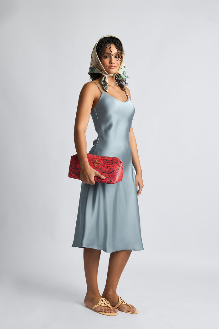 Aqua Serenity Midi Bella Dress