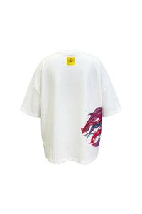 Jelly Fish Oversized Unisex Off White T-Shirt