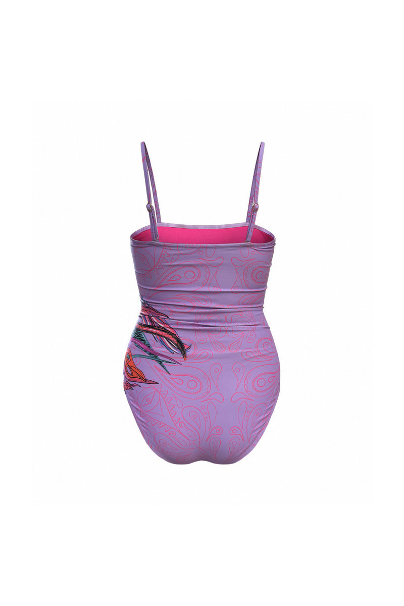 Lilac Jellyfish One-Piece Swimsuit