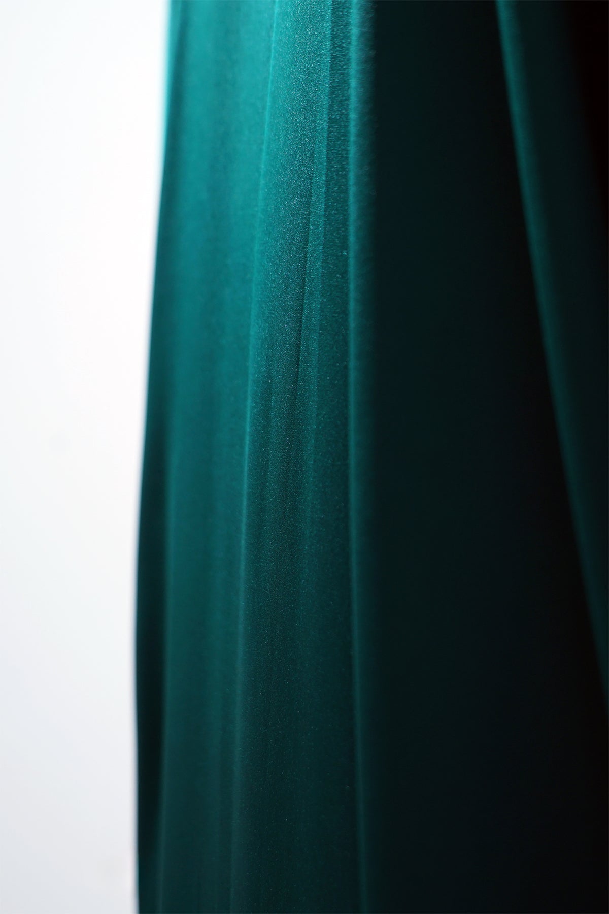 Teal Satin Abaya Kaftan