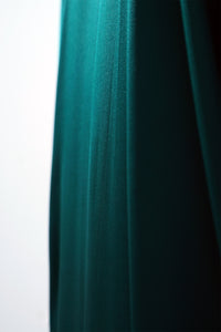 Teal Satin Abaya Kaftan