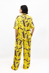 Yellow Dragonfly Satin Mirage Set