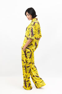 Yellow Dragonfly Satin Mirage Set