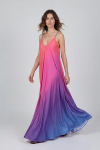 Boston Print Mariella Satin Dress
