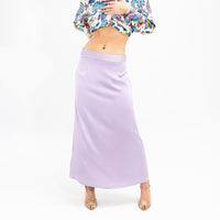 Lavender Satin Evelyn Skirt