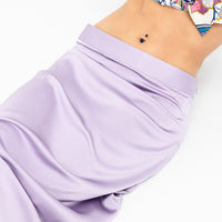 Lavender Satin Evelyn Skirt