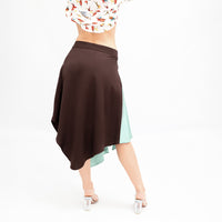 Mint Chocolate Viscose Bael Skirt