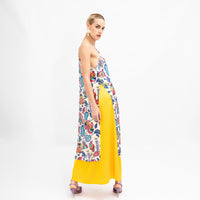 Yellow Satin Evelyn Skirt