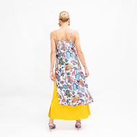 Yellow Satin Evelyn Skirt