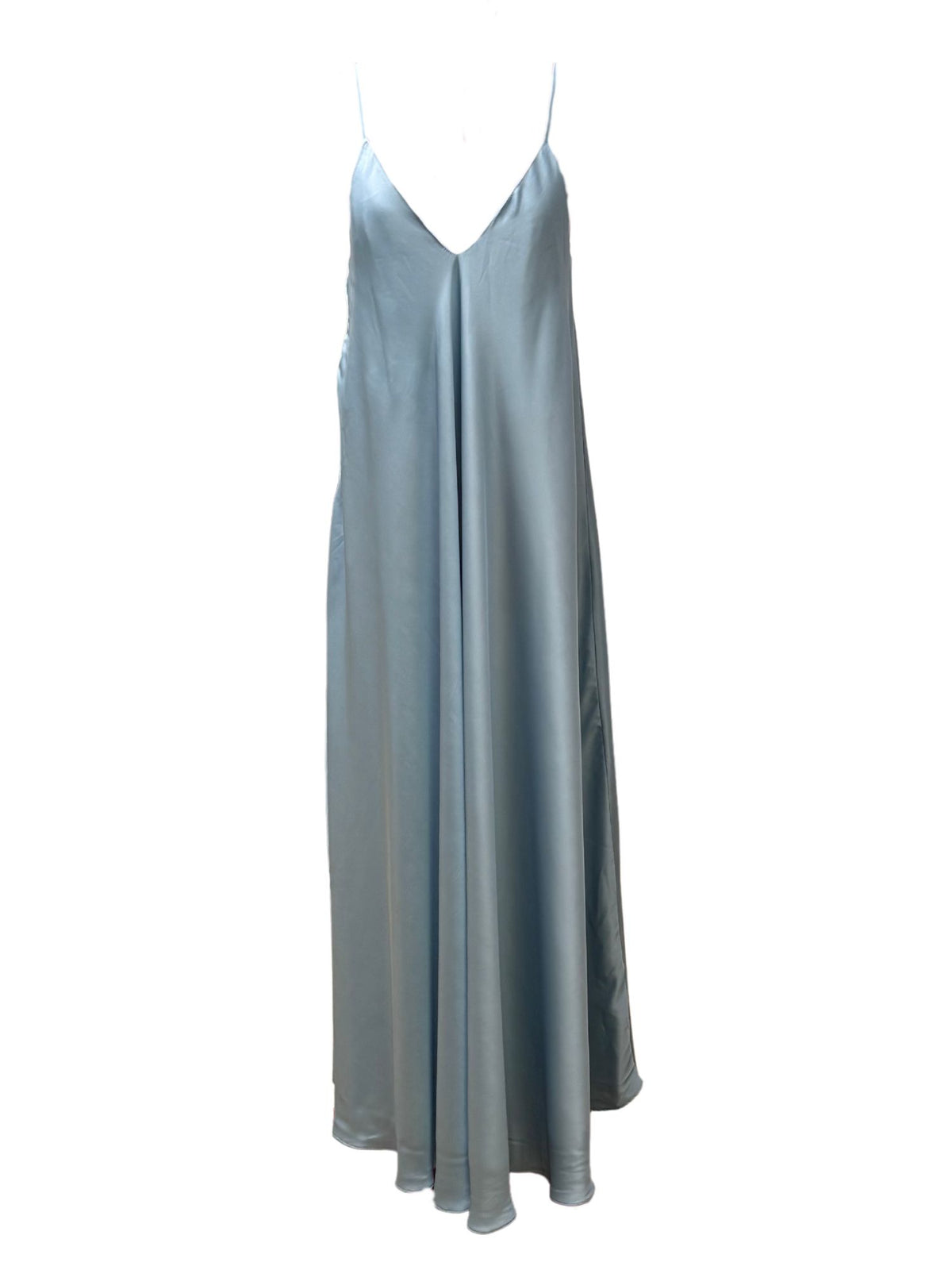 Sky Blue Maxi Mariella Satin Dress