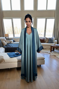 Aqua Serenity Mariella Satin Dress