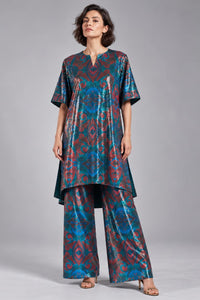 Autumn Paisley Print Sequin Indira Top