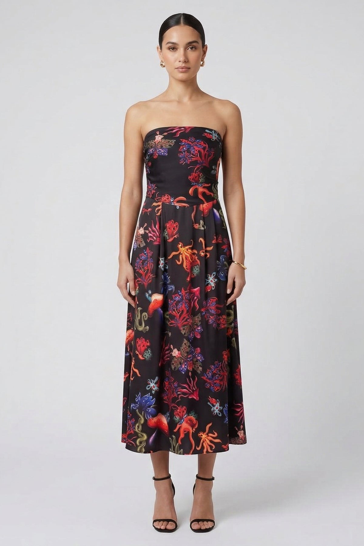 Psycho Mushrooms Strapless Dress