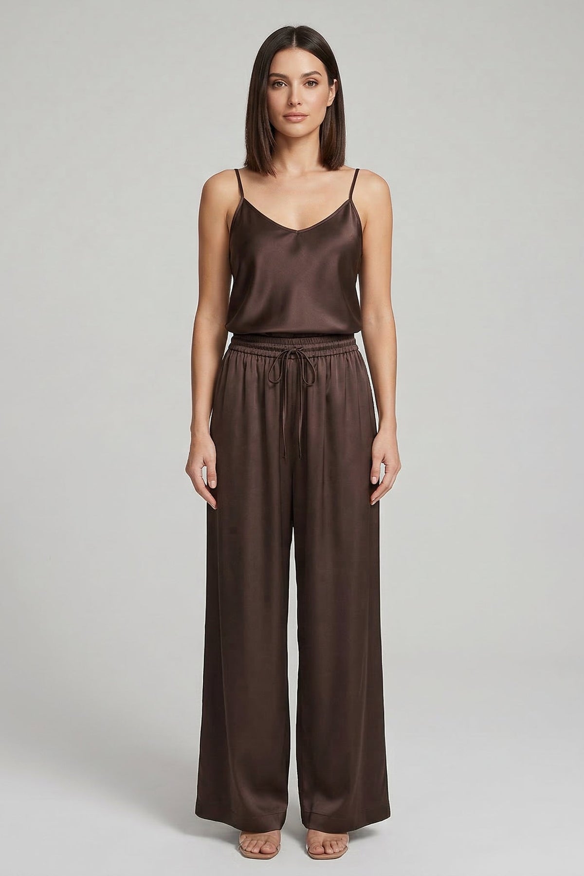 Chocolate Viscose Camilla Set