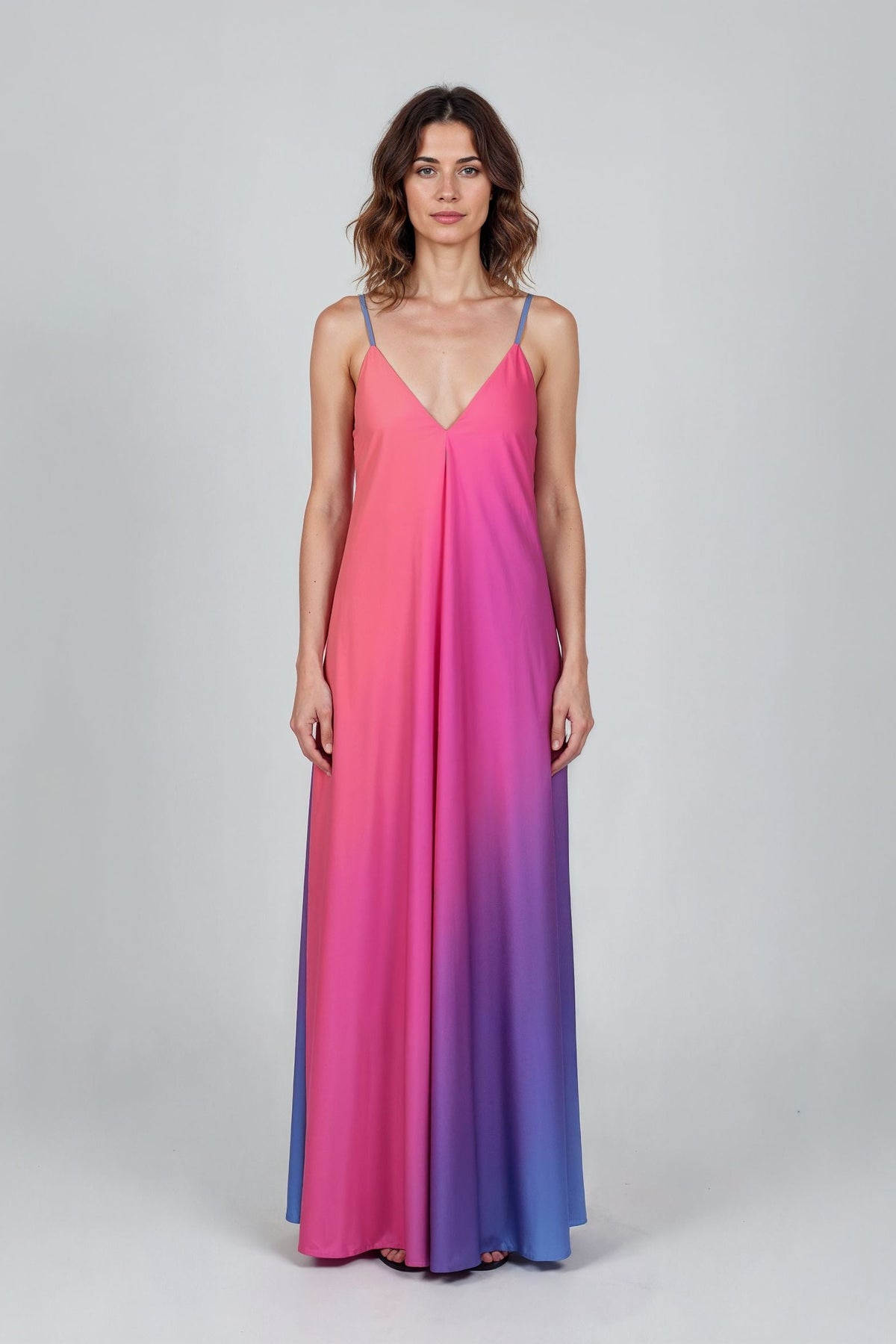 Boston Print Mariella Satin Dress