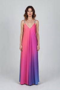 Boston Print Mariella Satin Dress