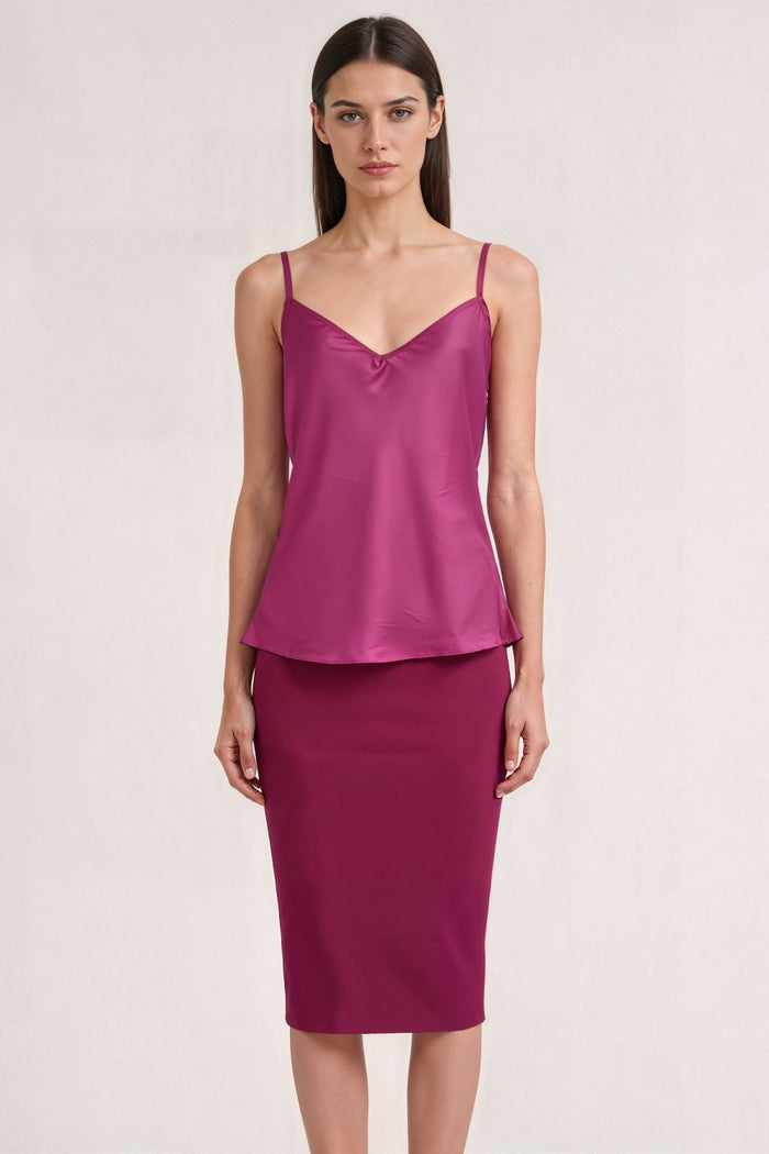 Purple Viscose Ivy Cami Top