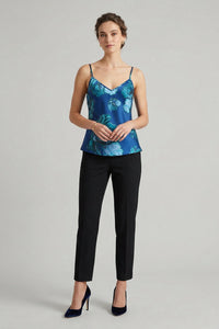 Blue Floral Bomb Ivy Cami Top
