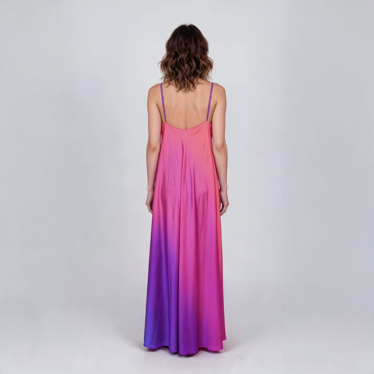 Boston Print Mariella Satin Dress