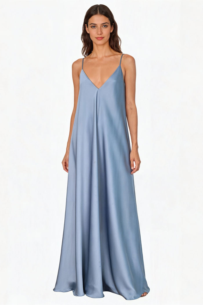 Aqua Serenity Mariella Satin Dress