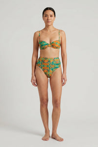 High-Waisted Snakes Print Bikini Set